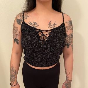 kendall & kylie tie-up tank top